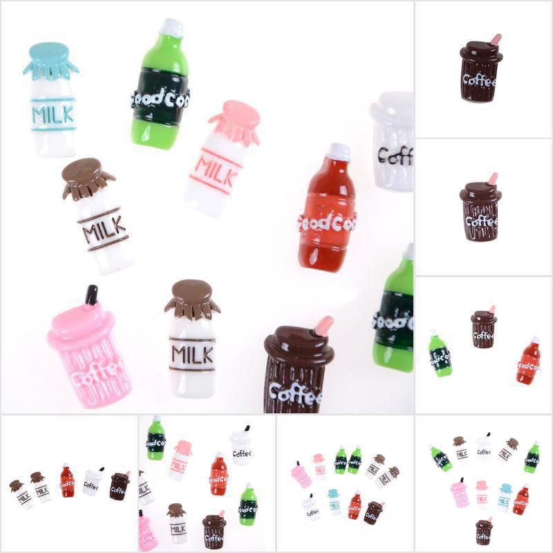 [HoMSI] 10pcs Flat back resin simulation food coffee drink cup 16*27mm SUU