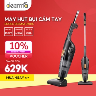 [Mã ELHA22 giảm 6% đơn 300K] Máy Hút Bụi Cầm Tay Gia Đình Deerma DX115C - UniMart Official Store