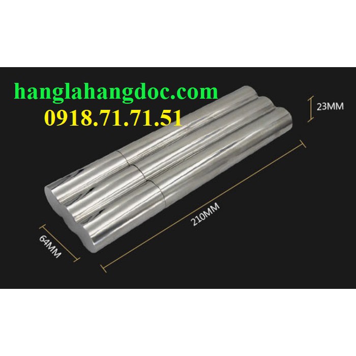 Ống inox bảo quản xì gà, đựng 3 điếu tiện dụng