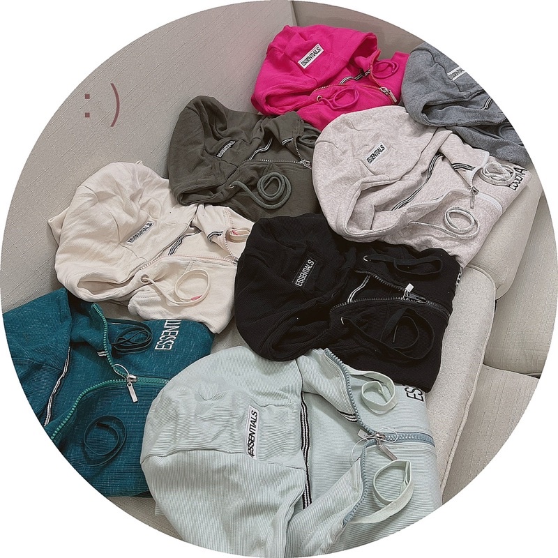 Áo khoác thun gân dày dặn xỏ ngón chống nắng ( kèm túi trong )