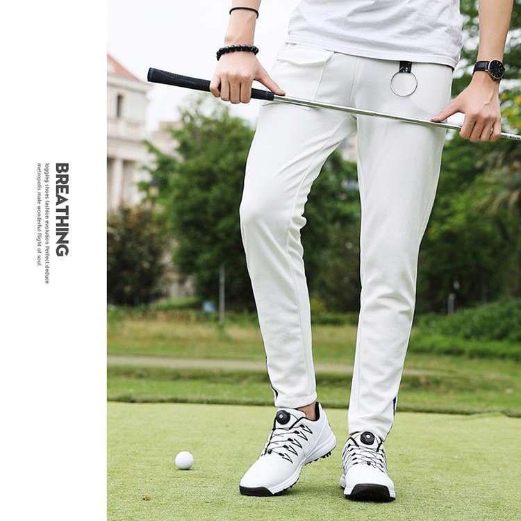 Giày Golf Nam Chống Thấm Nước Giày Đế Xoay Dây Giày Chống Trơn Trượt Đinh Nhọn Thoáng Khí Thể Thao