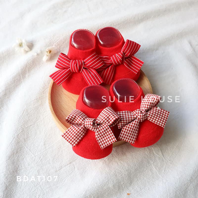 Set băng đô tất đỏ - BDAT107
