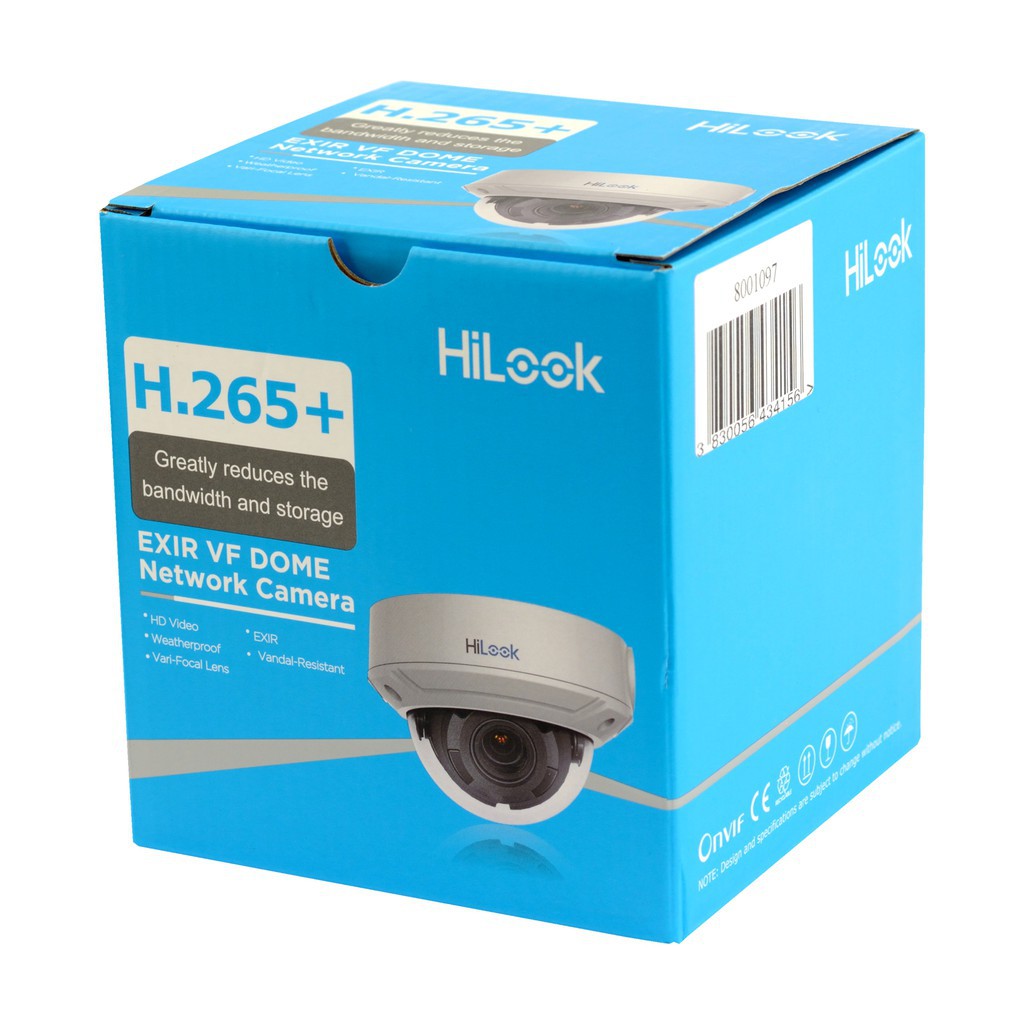 Camera IP Dome hồng ngoại 5.0 Megapixel HILOOK IPC-D650H-Z - Thay đổi tiêu cự - Hàng chính hãng