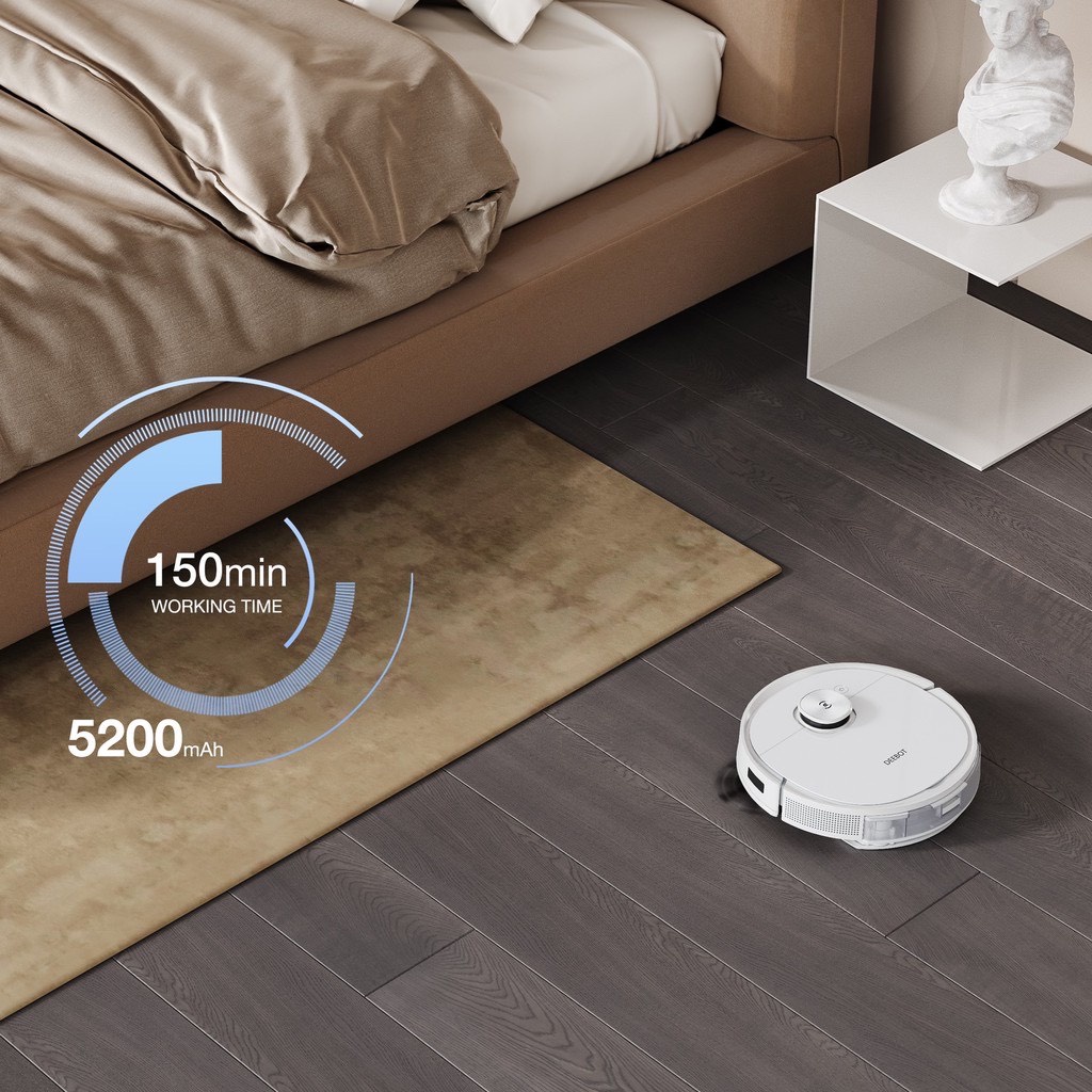 [Mã ELHA10 giảm 6% đơn 5TR] Robot Hút Bụi Lau Nhà Ecovacs Deebot T9 Plus có Dock Hút Rác Tự Động, Lực Hút 3000Pa