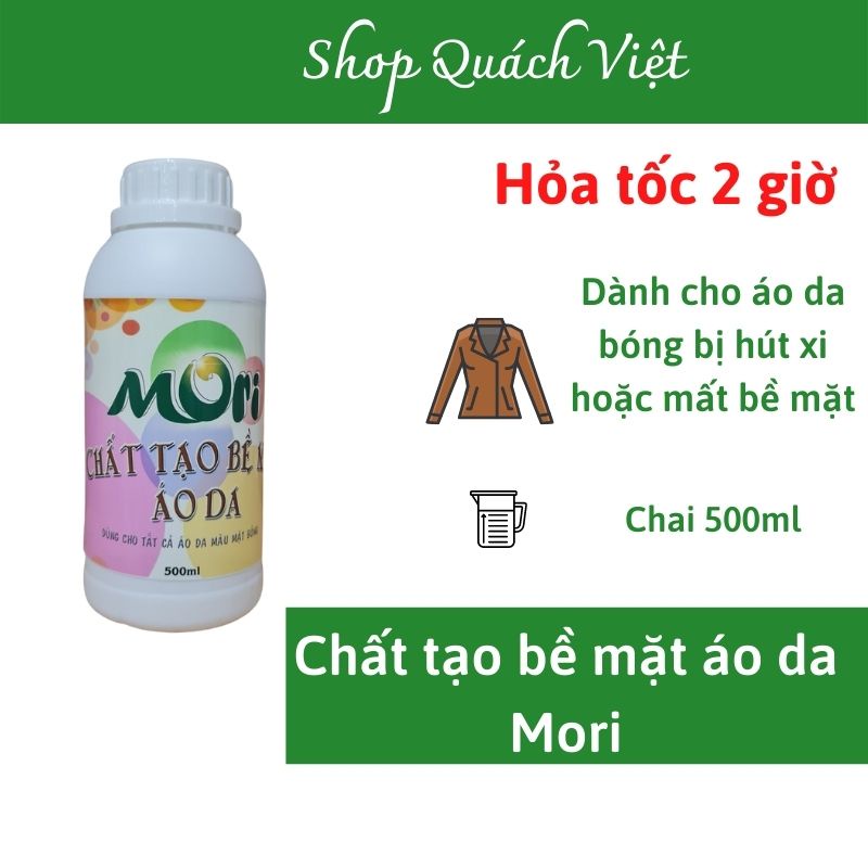 Chất tạo bề mặt áo da MORI,chai 500ml