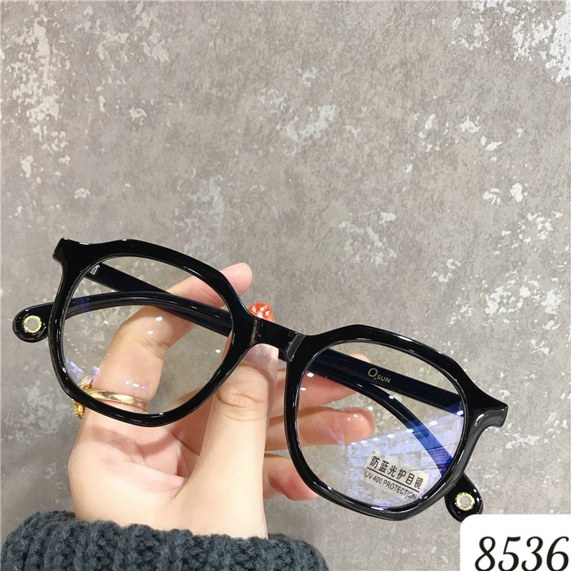 Gọng kính giả cận 8536 thời trang form tròn hơi to bền đẹp