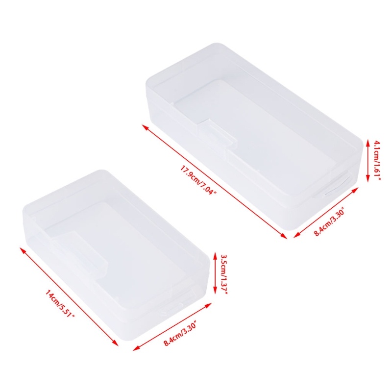 Hộp Nhựa Trong Suốt Hình Chữ Nhật Đựng Trang Sức Tiện Dụng