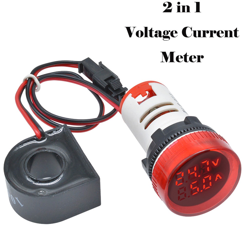 Đồng Hồ Đo Tần Số Vôn Kế HZ Hertz 22mm AC 60-500V 110V 220V