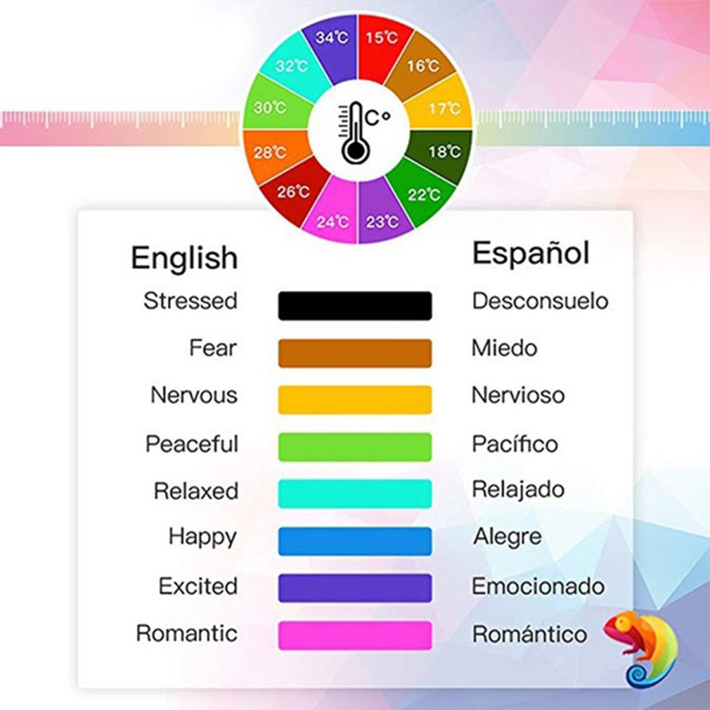 Nhẫn Đeo Tay Kim Loại Mặt Tròn Đổi Màu Theo Nhiệt Độ Cho Nữ