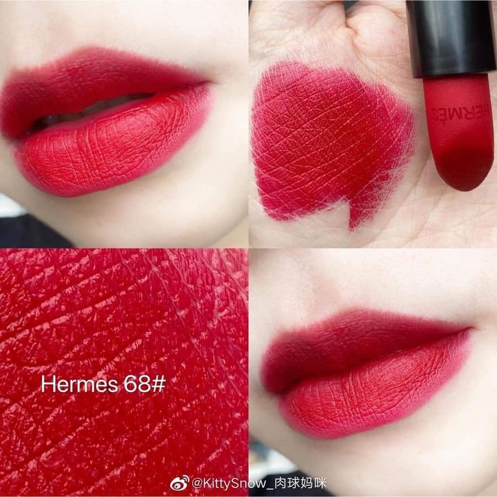 Son môi sân bay Hers Matte Màu 68 Rouge Bleu - đỏ thuần