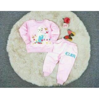 Bộ thun da cá tay dài quần dài Pikids cho bé 6-9kg