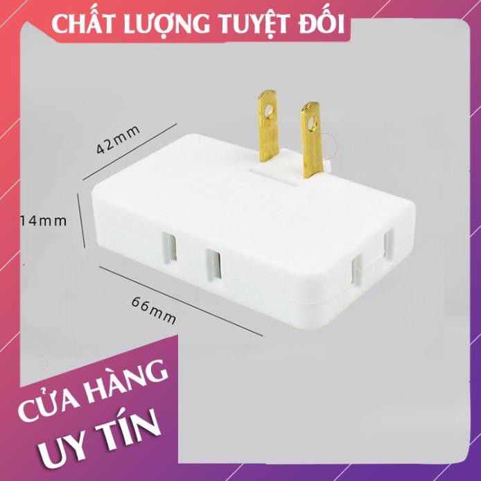 [Freeship - Loại 1] Phích cắm chia điện 3, có thế gấp gọn linh hoạt, ổ cắm chia ổ  - Lan Chi Mart