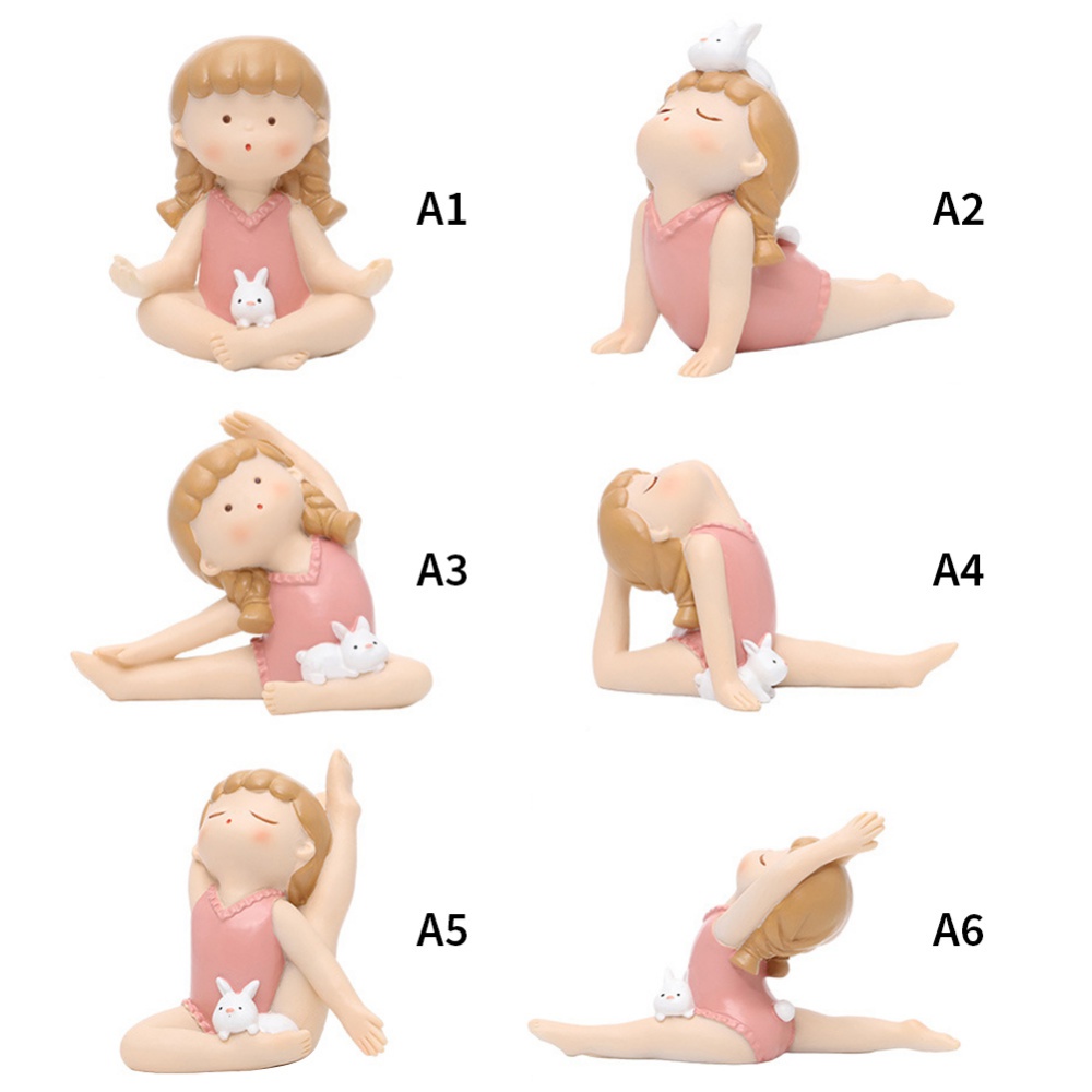Chú Thỏ Tập Yoga Dễ Thương Trang Trí Nhà Cửa