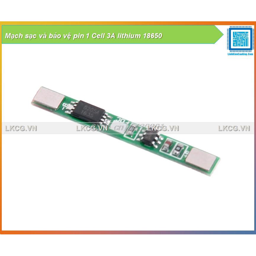 Mạch sạc và bảo vệ pin 1 Cell 3A lithium 18650