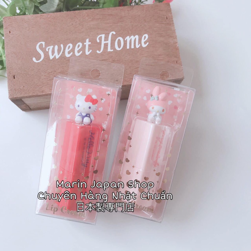 Son dưỡng ẩm bản siêu cute Lip Cream của Hello Kitty và My Melody Sanrio Nhật Bản