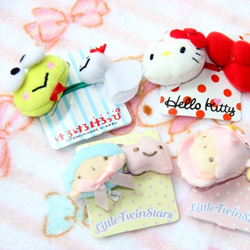 Sanrio Dây Cột Tóc Hình melody / hello kitty Ngọt Ngào Dễ Thương Thời Trang Cho Nữ # 1