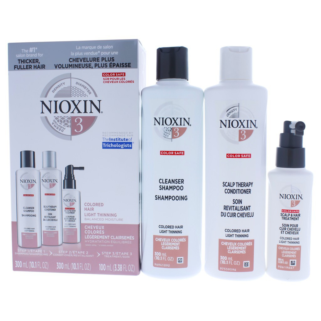 [Chính hãng] [Siêu rẻ]Bộ KIT dầu gội xả và tinh dầu Nioxin chống rụng tóc System 3 300ml