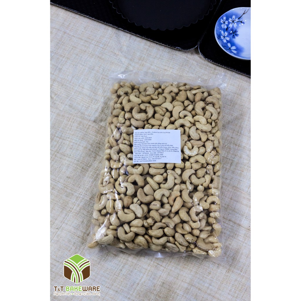 Hạt điều sống bóc vỏ lụa 1kg nhiều loại