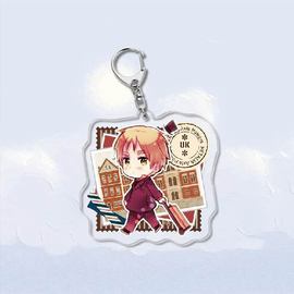 Móc khóa HETALIA ver TEM anime chibi mica trong acrylic xinh xắn độc đáo