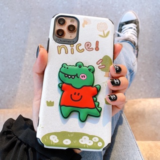 Ốp Lưng Da IMD Hình Nổi Crocodile