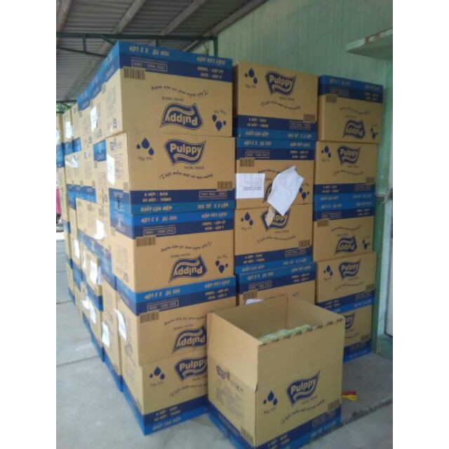 Giấy Lụa Hộp Hương Trà Xanh Pulppy 100 Tờ.