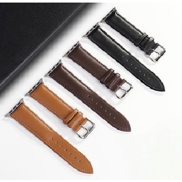 Dây Da Cho Đồng Hồ Thông Minh AP Watch Khóa Thép Thời Trang Sang Trọng Series 1/2/3/4/5/SE/6/7 Size 38-40-41-42-44-45mm