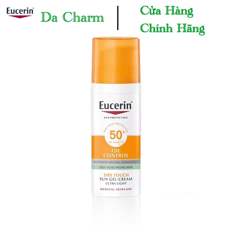 Kem chống nắng kiểm soát dầu Eucerin Sun Gel- Creme Oil Control Dry Touch