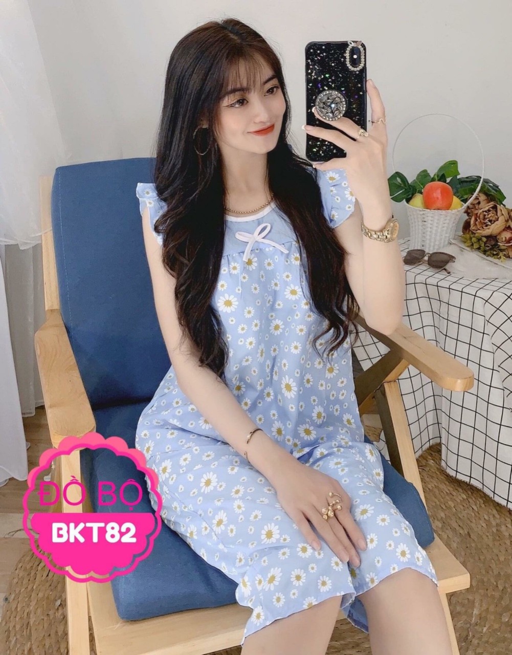 SET BỘ LỬNG KATE LỤA MỀM MỊN HOẠ TIẾT SIÊU XINH FREESIZE DƯỚI 56KG | BigBuy360 - bigbuy360.vn