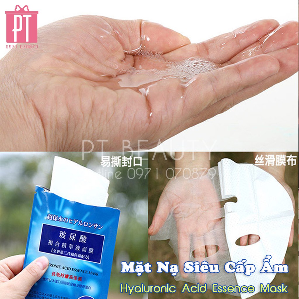 (Date T8/2022) LẺ 1 MIẾNG Mặt nạ siêu cấp ẩm Dr.Morita Hyaluronic Acid Essence Mask