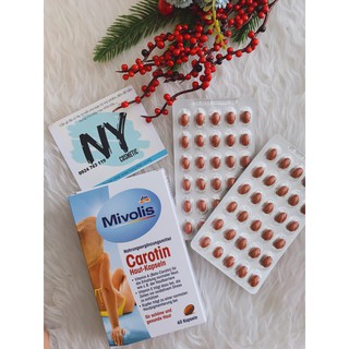 Viên uống chống nắng Mivolis Carotin Haut-Kapseln
