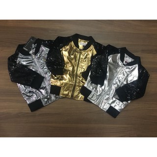 Áo khoác đính đá bé gái