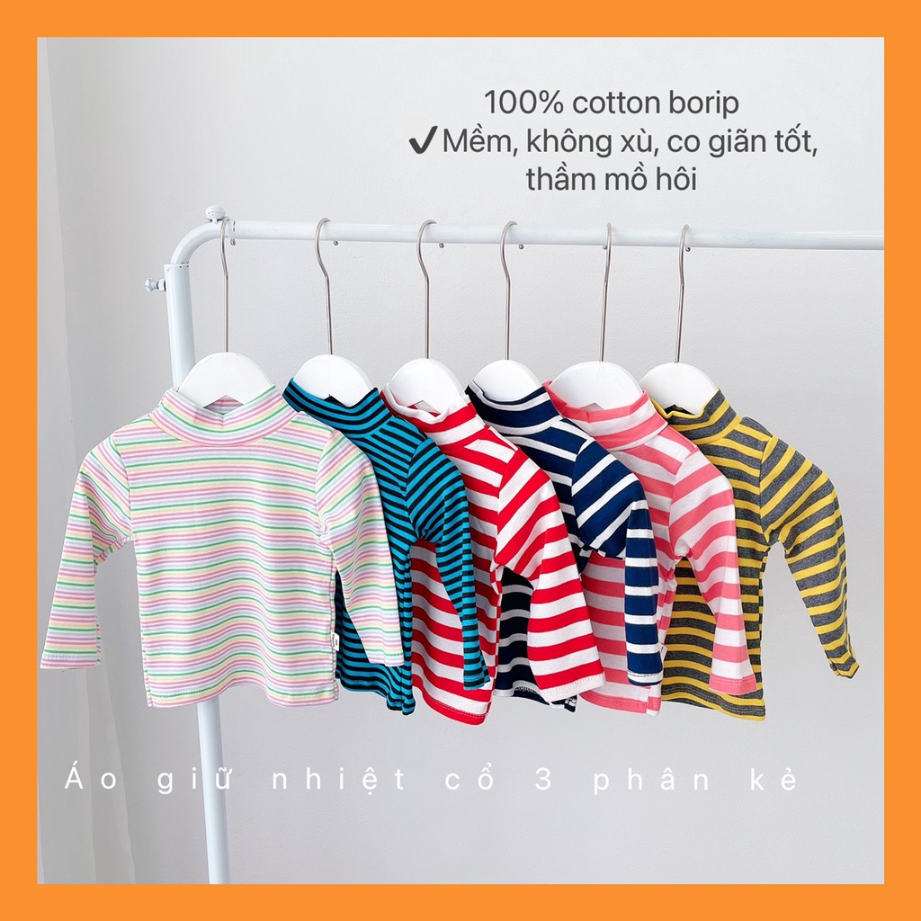 ÁO KẺ CỔ 3 PHÂN CHẤT COTTON BORIP CHO BÉ SIÊU XINH