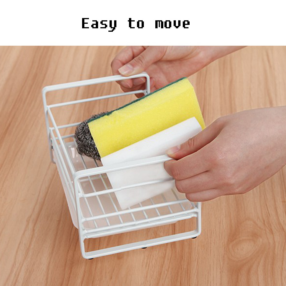 Không rỉ sét Giá đỡ lưu trữ bằng bọt biển Kệ bếp Kệ Mặt trên Kệ vải sạch