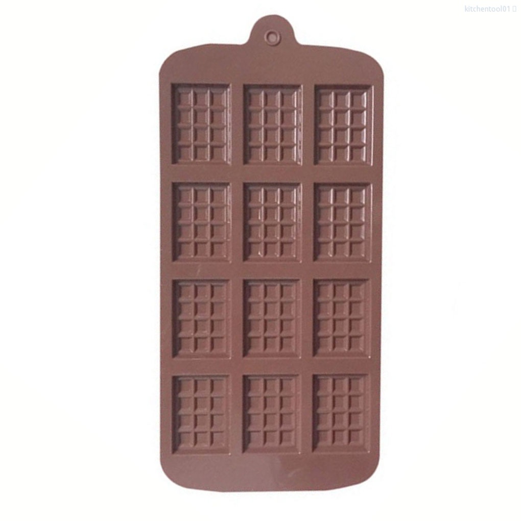 Khuôn Silicone Làm Bánh Waffle 12 Ngăn Hình Chữ Nhật Nhỏ Gọn Tiện Dụng Cho Nhà Bếptool01