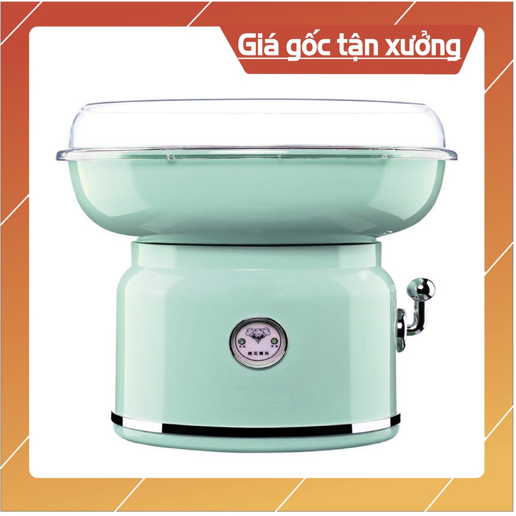 MÁY LÀM KẸO BÔNG GÒN CHÍNH HÃNG MINI TIỆN LỢI THÔNG MINH - Tặng kèm đường, que làm kẹo bông, muỗm đường