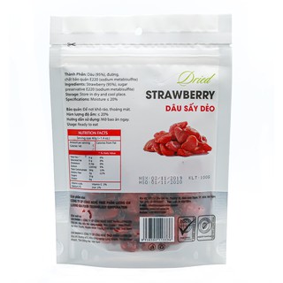 Dâu sấy dẻo Ohla - 100g
