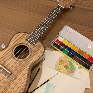Đàn Ukulele Concert Gỗ Sọc Deviser 01
