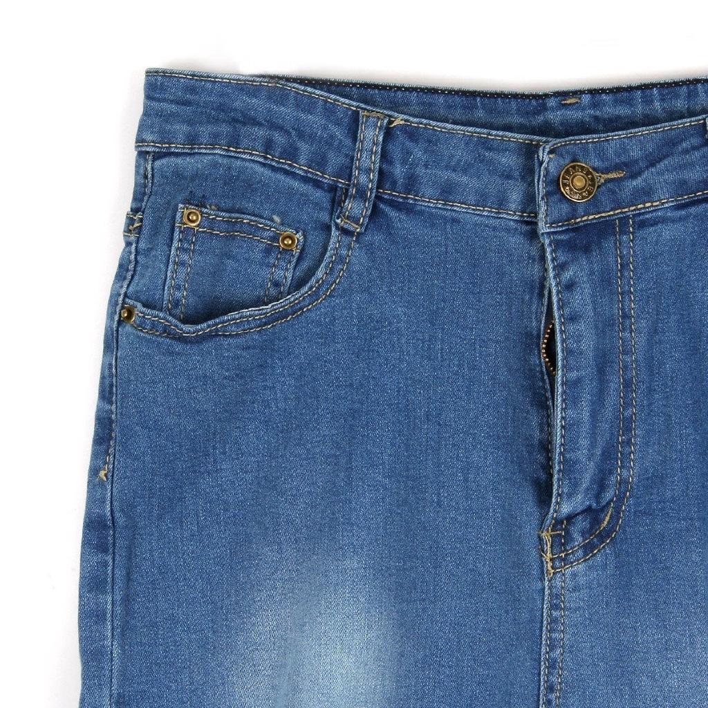 Quần jeans nữ lưng cao dạng rách