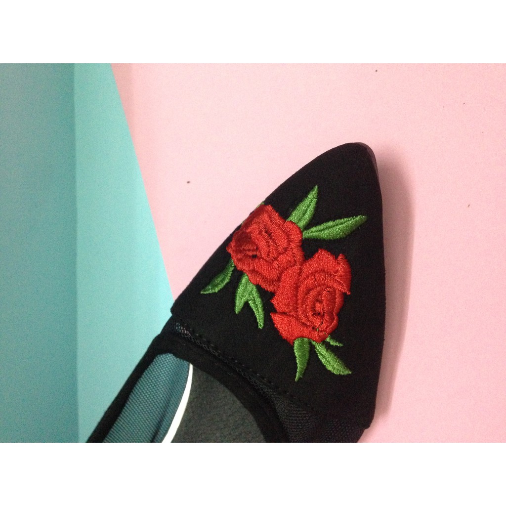 Giày đế tráng gương QC mũi đính đá | BigBuy360 - bigbuy360.vn