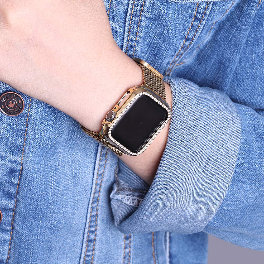 Dây Đeo Inox 2 Trong 1 Cho Đồng Hồ Thông Minh apple watch series 7 41MM 45MM 6/5/4/3/2/1 38mm 42mm 40mm 44mm