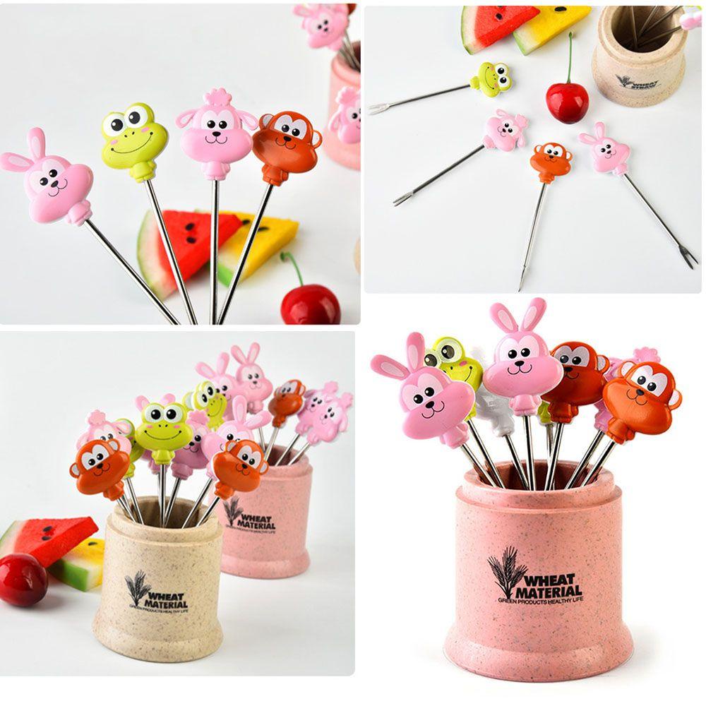 Nĩa Ăn Trái Cây Bằng Thép Không Gỉ Có Thể Tái Sử Dụng