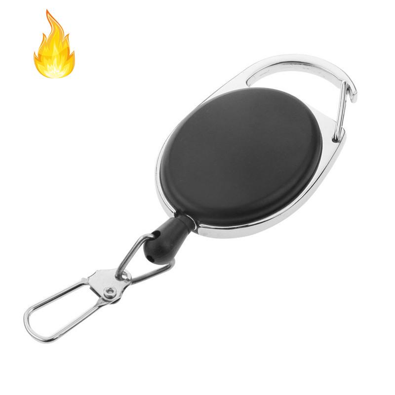 Dây Móc Khóa Có Thể Kéo Dài 60cm Màu Đen Tiện Dụng
