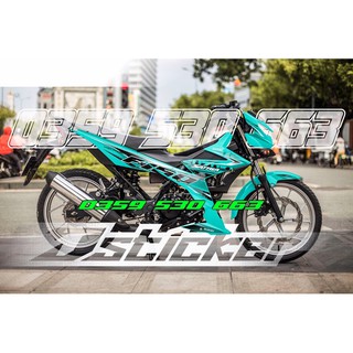 Tem satria xanh ngọc - Rời mẫu mới không bay màu