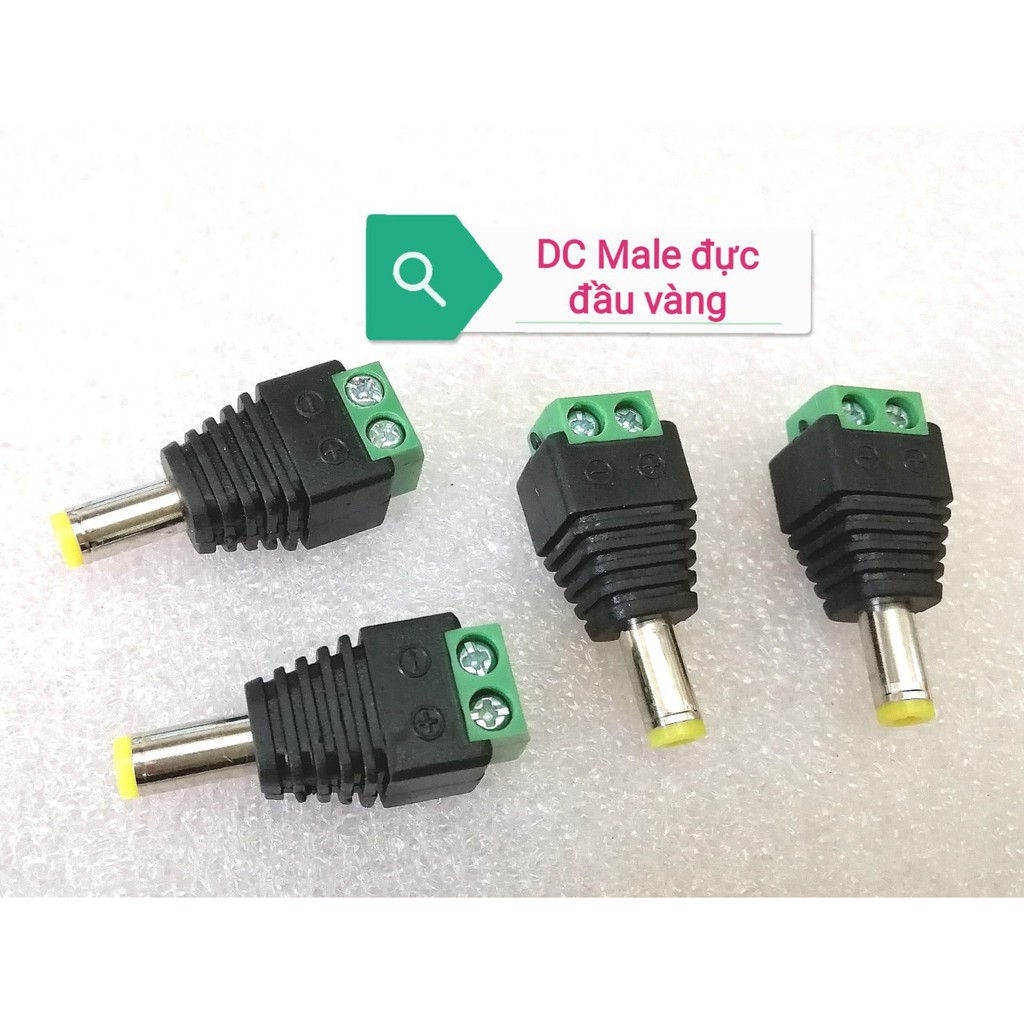 Jack cắm nguồn chân nguồn DC 5.5x2.1mm loại cài dây vặn vít