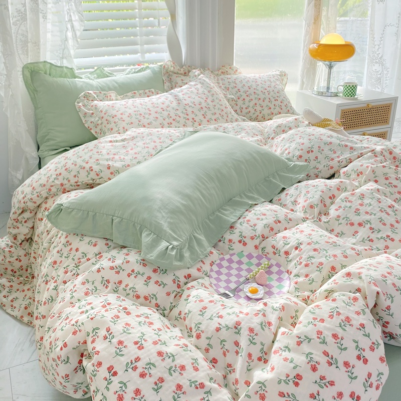 Vải cotton xô khổ 2m5, chuyên dùng may ga gối