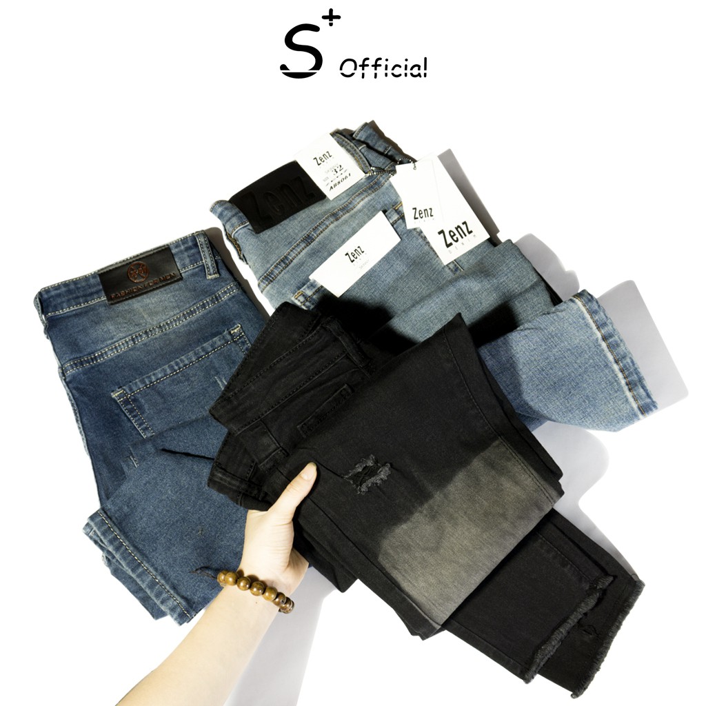 Quần jean nam chất bò SPLUS vải denim mềm mịn, co giãn form Slim fit Full Box | BigBuy360 - bigbuy360.vn