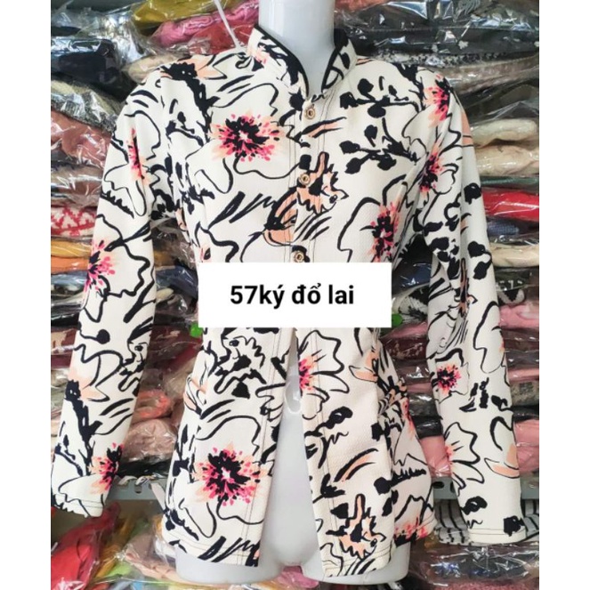 Áo khoác chống nắng gài nút ,khoá kéo 2 bên túi thun dày dặn
