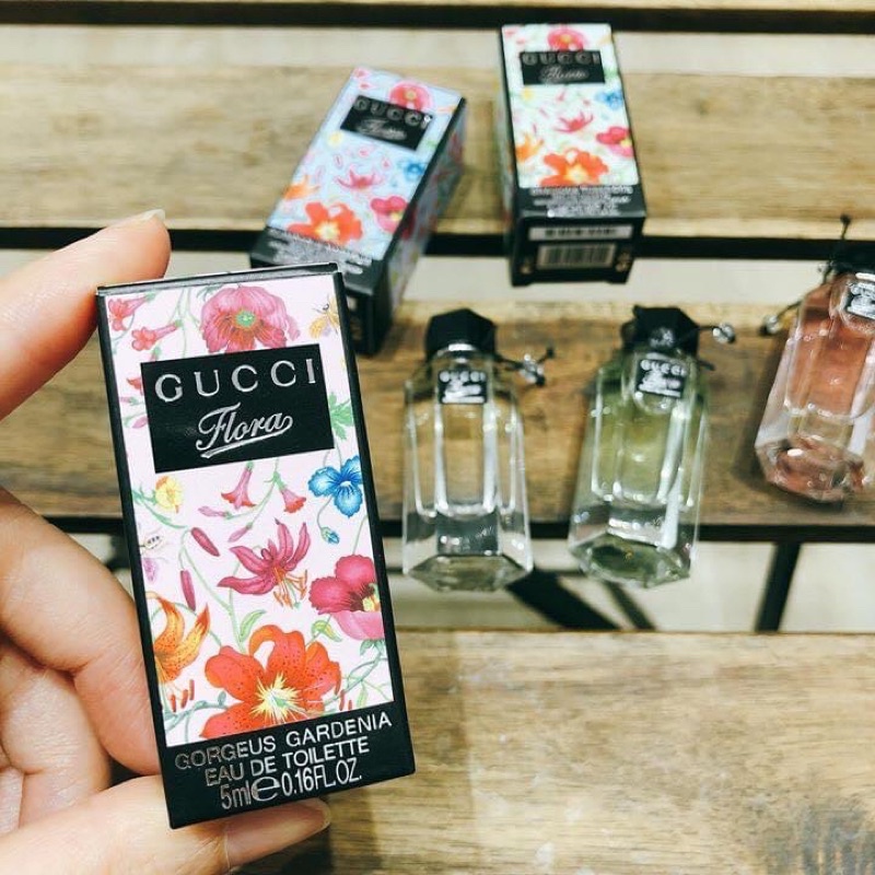 Nước hoa Mini Gucci Flora Gorgeous Gardenia EDT 5ml - Nước hoa nữ |  