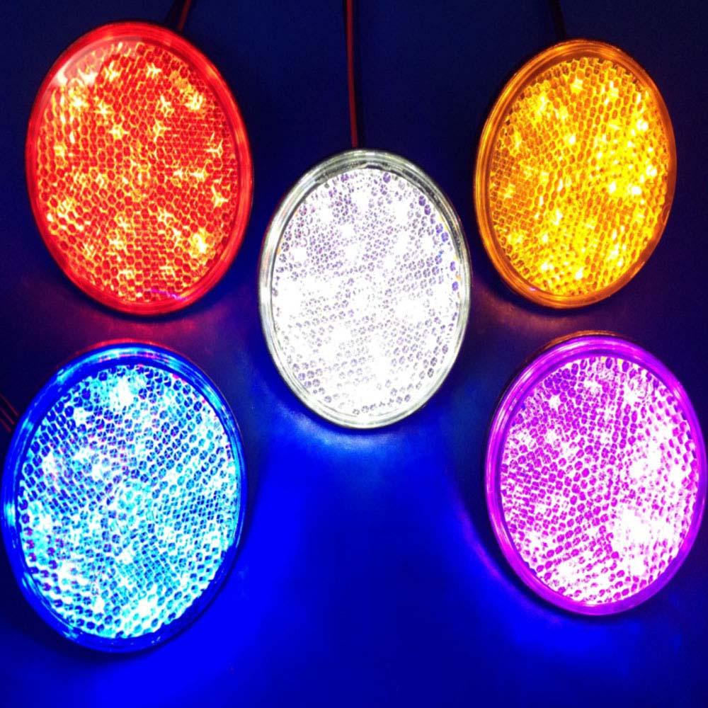 Đèn Phản Quang Tròn Màu Trắng / Vàng / Đỏ Gắn Đuôi Xe Hơi NORMAN