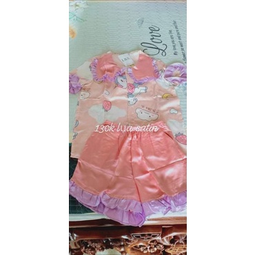 Bộ lụa satin tiểu thư